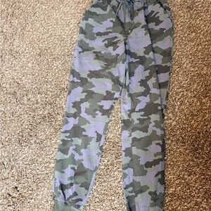 lululemon athletica Green & Purple Camo Joggers